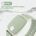 EmeTerm Explore FDA-Cleared Anti-Nausea Wristband IP67 Waterproof Morning Motion Sickness Relief Band Rechargeable Classic Strap Design Drug Free Non-drowsy Without Side Effects Mint Green