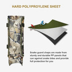 QOGIR Snake Gaiters 3 Pack: Durable Snake Guards for Hunting, Snake Gaiter Leggings for Men & Women, Snake Bite Protection for Lower Legs, Snake Proof Gaiters