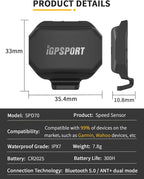 iGPSPORT BSC300T Wireless Bike Computer GPS, Touchscreen Offline MAP Navigation Off Course Warning Compatible with Insta 360, for Ebike Road Bike MTB