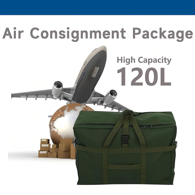 Large Duffel Bag, Waterproof Carry on Weekend Overnight Storage Bag over Luggage for Airline, Travel, Camping, Moving