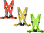 Running Reflective Vest Gear 3 Pack, Adjustable Safety Vest High Visible Reflective Belt Straps Night Walking Vest