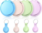 4 Pack Tags Tracker [Apple MFi Certified] Pair with Apple Find My(iOS Only) Smart Bluetooth Key Tracking Tags Item Finders Waterproof Worldwide Located Devices for Pet Wallet Backpack Dogs Luggage