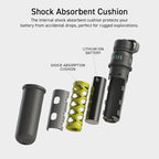 ELECOM NESTOUT Rugged Power Bank, 15000mAh Outdoor Charger, 32W USB C Fast Charging PD, Waterproof IP67, Heavy Duty Shockproof, Tactical Battery Pack for iPhone Tablet Hiking Camping Survival (Black)