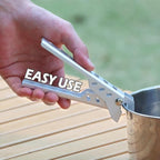 Pan Gripper Camping Kitchen Essentials - 2 Pcs - Detachable Handle for Pots and Pans Camping Essential Ourdoor Kitchen Cookware