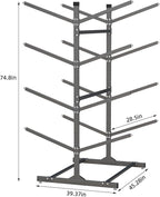 Kayak Storage Rack, Heavy-Duty Metal Kayak Storage Rack Adjustable Freestanding Kayak Stand, Canoe and Paddleboard Kayak Rack for Indoor & Outdoor Use