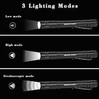 5-Pack Tactical EDC Pen Flashlights, 200LM Mini Pocket-Sized, 3-Mode LED Pen Lights with Belt Clip, Essential Small Flashlights for Outdoor Camping, Emergency Preparedness & DIY Repair