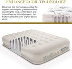 King Koil Luxury Queen Size Air Mattress with Built-in High-Speed Pump Best for Home, Camping, Guests, 13" Queen Size Luxury Double Airbed Adjustable Blow Up Mattress, Waterproof, 1-Year Warranty