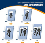 CYMULA CertiPUR-US Memory Foam Camping Mattress Pad, Portable Foam Sleeping Pad for Camping, Roll up Sleeping Mat for Adults Guest Floor Bed for Sleepover, Car, Tent SUV Cot Mattress