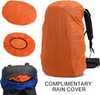 Bseash 60L Internal Frame Waterproof Hiking Camping Backpack with Rain Cover, Large Outdoor Sport Travel Daypack Rucksack