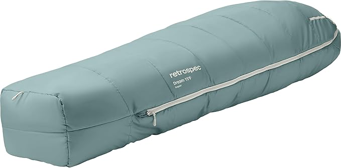 Retrospec Dream Sleeping Bag - 5, 15, 30 Mummy for Camping, Insulated Cold Weather, Lightweight Stuff Sack, Water-Resistant, Adjustable Draw Cords, Adult