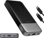 JUOVI Power Bank 10000mAh, 35W Portable Charger,Fast Charging Portable Battery Pack with PD 3.0 & QC 4.0, USB C Portable Power Bank for iPhone 15 14 13 Series, Galaxy, Tablet, Switch, and More（Black）
