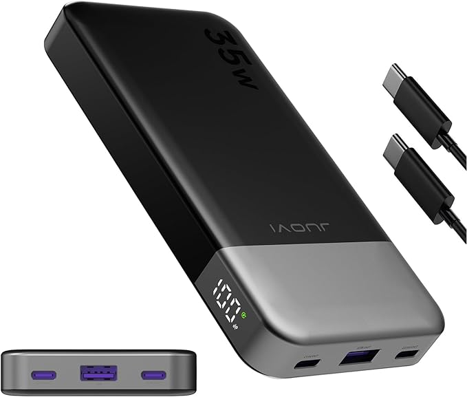 JUOVI 35W 20000mAh Power Bank and 35W 10000mAh Power Bank