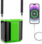 Portable Waist Fan 10000mAh Personal Shirt Fans Rechargeable Up to 19H Runtime, Wearable Clip on Belt Fan for Outdoor, Jobsite, Farms - 4 Speeds MAX 10000RPM