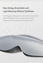 3D Air Bag Sleep Mask, Luxury Sleep mask for Back and Side Sleepers, 100% blockout Light, Sleep mask for Men and Women, Zero Eye Pressure, Breathable and Soft Eye Shade Cover.