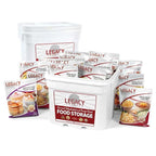 Legacy Food Storage 240 Serving Emergency Food Supply Package, 12 Entrees, 4 Breakfasts, 97,280 Total Calories, Shelf Stable Lunch & Dinner, Freeze Dried Survival Meals for MRE Camping, Hiking, Prepping