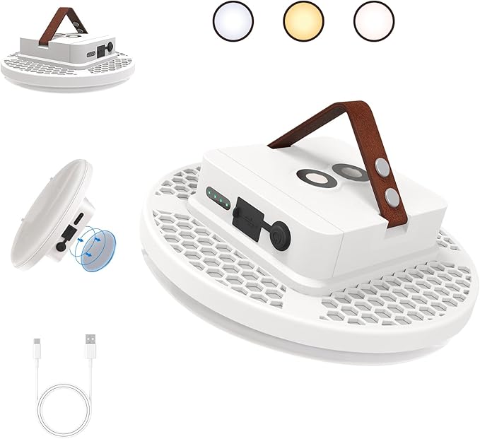 Tent Light Rechargeable Hanging Flashlight Ultra Bright Led Camping Lantern with Waterproof Portable Tent Lamp for Camping Emergency Usage(Infinite Dimming)