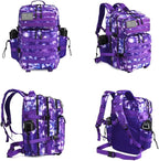 Military Tactical Backpack 45L Large Tactical Backpack for Men, Hiking Rucksack With Bottle Holder