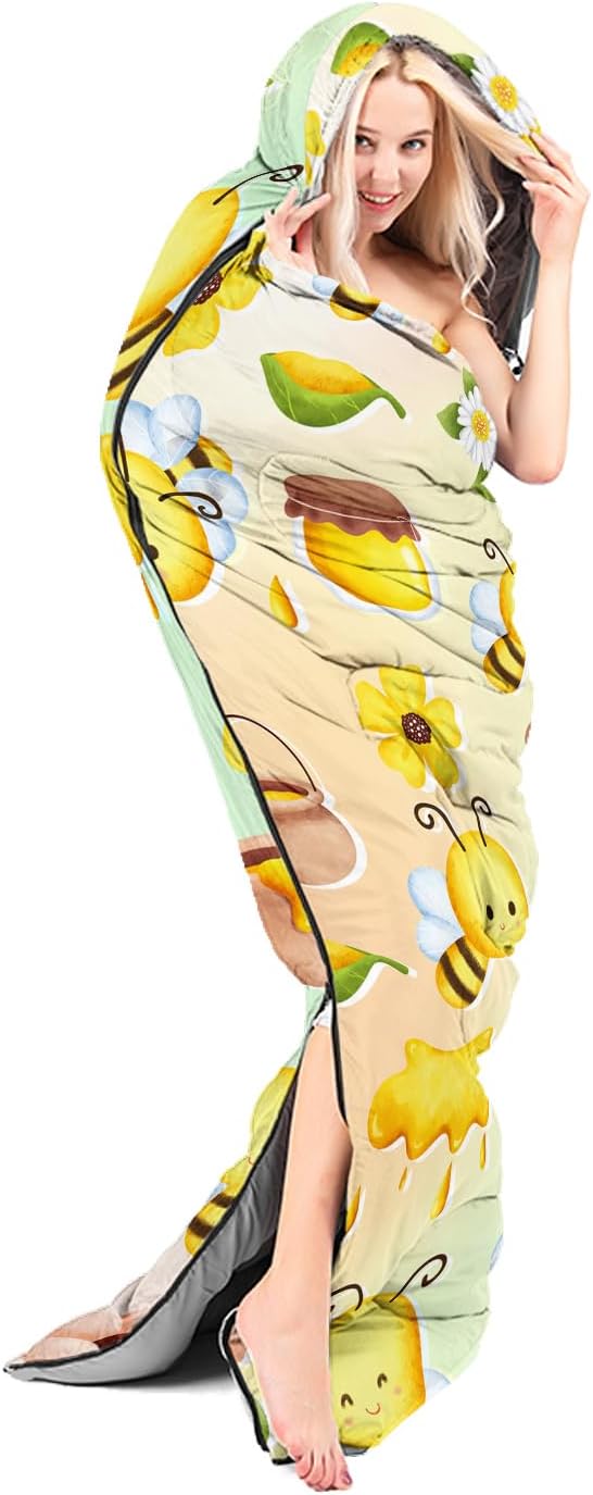 Sleeping Bags for Adults Kids,Backpacking Camping Sleeping Bag for Girls Boys Lightweight Waterproof Cold/Warm Weather Sleeping Bag for All Season