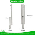 J&HYBBQ Stainless Steel Burner: 16-1/8" (402cm) Quality Heavy Duty Grill Replacement Parts with Durability & Easy Installation for Bull, Cal Flame, Charbroil, Nexgrill, Beefeater & More Gas Grills.