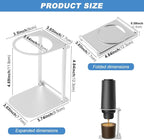 Pour Over Coffee Dripper Stand, Portable Espresso Machine Stand Foldable Aluminum Coffee Dripper Station for Coffice Home Camping