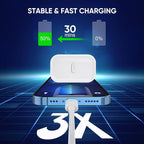 3 Pack Fast Charger iPhone,【Apple MFi Certified】6FT iPhone Charger Fast Charging USB C Block Wall Adapter 6 Foot Type C to Lightning Cable for iPhone 14 Pro Max/14 Plus/13 Pro/12/12Pro/11/XS/X,AirPods