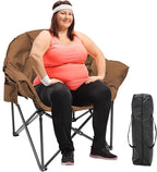 Slsy Heated Camping Chair Oversized, Outdoor Portable Heated Folding Chair, Heavy Duty 500 lbs Support, Padded Seat for Outdoor Sports, Camping, Patio, and Picnics