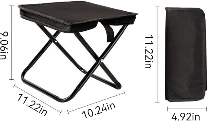 Outdoor Folding Stool Lightweight Foldable Chairs for Outside Waterproof Camping Stool Portable Seating Durable Comfortable Breathable Easy to Carry Perfect for Queuing Hiking and Picnics