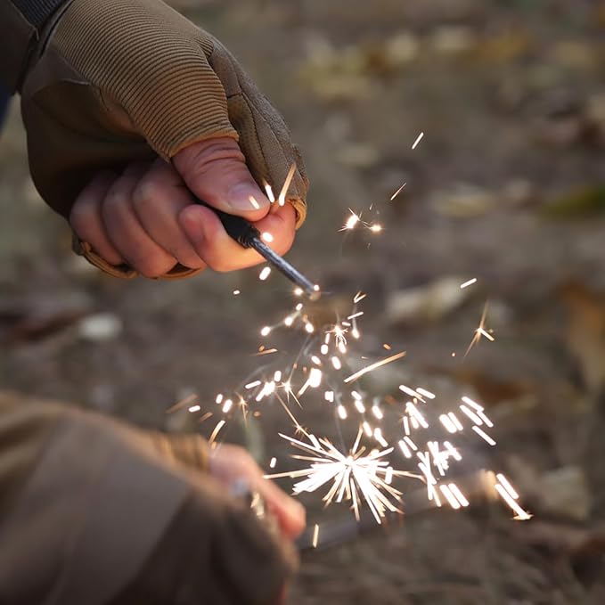 ROXON S803E Elite Flash Multitool with 20 functions including strong pliers, Flint Rod, full-size lockable blades for Outdoor Essential Survival Tool (D2 Blade)