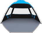 Venustas Beach Tent Sun Shelter for 3/4-5/6-7/8-10 Person, UPF 50+ UV Protection Beach Canopy, Lightweight and Easy Setup Cabana, Portable Shade Tent