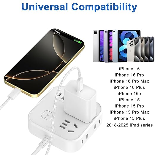 iPhone 17 Charger Fast Charging,iPhone USB C Fast Charger & 2Pack 3FT Type C USBC to C Woven Cable Cord for Apple iPhone 17/17 Pro Max/17 Pro/Air/16 Pro Max/16 Plus/15,iPad Pro/Air/Mini,iPad 11th/A16