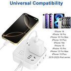 iPhone 17 Charger Fast Charging,iPhone USB C Fast Charger & 2Pack 3FT Type C USBC to C Woven Cable Cord for Apple iPhone 17/17 Pro Max/17 Pro/Air/16 Pro Max/16 Plus/15,iPad Pro/Air/Mini,iPad 11th/A16