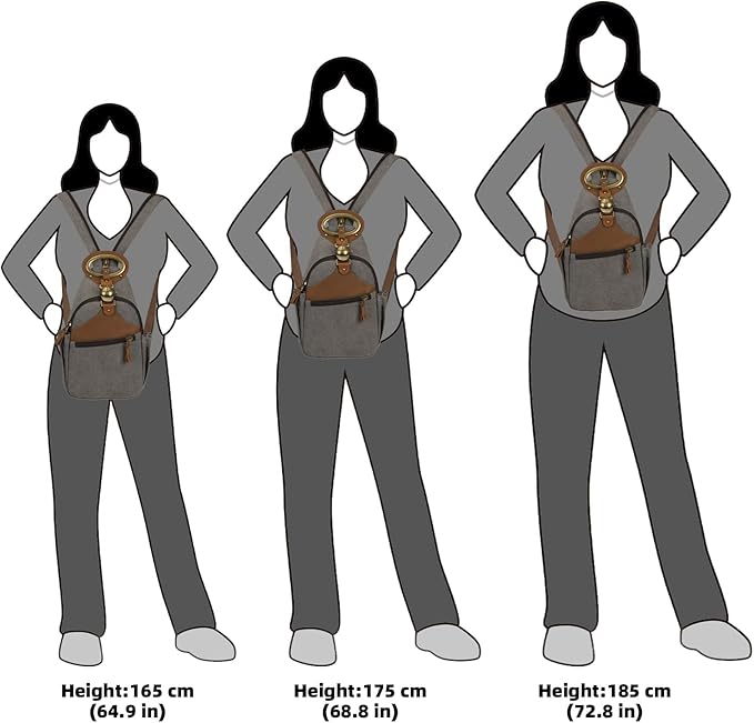 KouLi Buir Canvas Sling bag,Small Crossbody Backpack,Convertible Chest Bag Casual Daypack For Outdoor Cycling Hiking Travel (B3611-D.Grey-N)