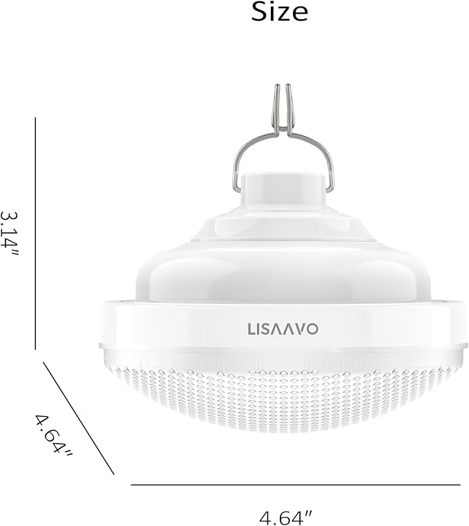 2PCS Tent Light Rechargeable 2400mAh LED Camping Light,IPX5 Waterproof for Camping,Outdoor,Power Outage