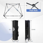 EAGLE PEAK Flex Ultra Compact 5x5 Pop-up Canopy, Sun Shelter, Changing Room, Portable Privacy Tent for Pool, Fashion Photoshoots, or Camping, Gray/White