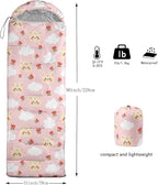 Galaxy Wolf Camping Sleeping Bags Warm & Cool Weather Waterproof Backpacking Blue Purple Starry Sky Sleeping Bag All Seasons Camping, for Adult Kids Boy Girls Camping Gear Equipment, Traveling