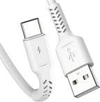 Umefly 1ft 5 Pack Durable USB A to USB Type C 3A Fast Charging Cord, Compatible with Samsung Galaxy S20/S10/S9/S8 Note 20/10/9/8, Moto Z/Z2, LG G5/G6/V20/V30/V40 and new USB-C devices