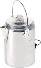 Stansport Aluminum Percolator Coffee Pot with Wire Handle