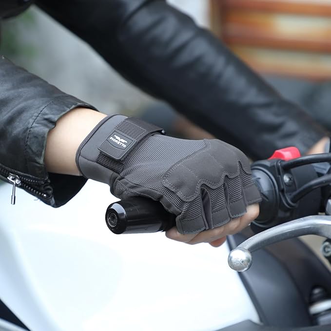 FIORETTO Fingerless Gloves, Half Finger Gloves for Driving, Cycling, Shooting, Hunting, Motorcycle, Climbing, Outdoor Work 215801
