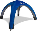 SOLI: Air Canopy 12' - Ultra Marine Blue - Outdoor & Beach Self-Inflating Sun Tent, Shade Wall, UPF 50+, Pump-Stakes, Lightweight & Portable, Backpack