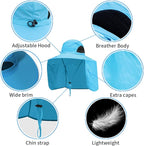 Sun Blocker Hats Outdoor Sun Protection Fishing Cap with Neck Flap Large Brim Outdoor Hat