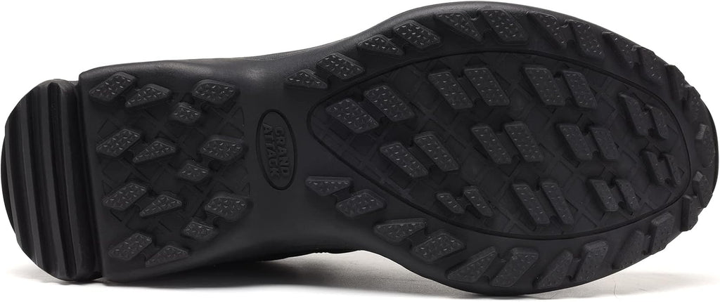 Grand Attack Men's Waterproof Hiking Shoes Lightweight Approach Trekking Comfortable Backpacking Boots Non Slip Work Shoes Outdoor Camping Travel Sneakers