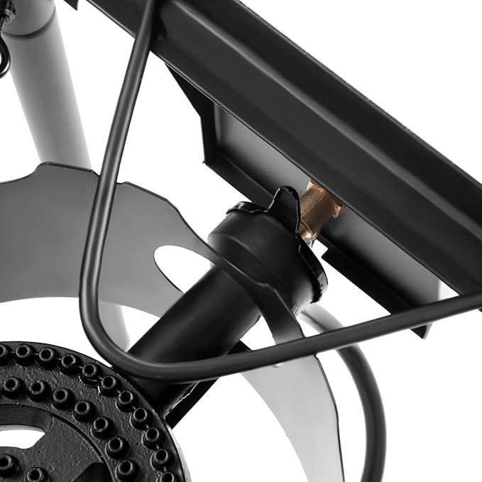 GYMAX Camping Stove, Single Burner Propane Camp Stove w/Adjustable Legs, 100,000-BTU Output, 20 PSI Regulator & CSA Certification, 30’’ Outdoor Stove, High Pressure Propane Burner for BBQ (1 Burner)