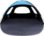 WhiteFang Beach Tent Anti-UV Portable Sun Shade Shelter for 3/4/6/8 Person, Extendable Floor with 3 Ventilating Mesh Windows Plus Carrying Bag, Stakes and Guy Lines