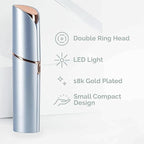 innobeaut Facial Hair Removal for Women, Electric Painless Facial Hair Remover for Face, Lip, Chin with USB Rechargeable, Blue with 3 PCS Heads