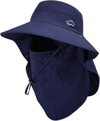 Sun Hat for Men Women with Neck Flap,UPF 50+ UV Protective Hiking Fishing Hats,Wide Brim Sun Hat for Women&Men