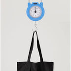 ibasenice Portable Hanging Luggage Scale with Spring Hook High Precision Mechanical Bag Weight Scale for Travel and Postal Use Blue Compact