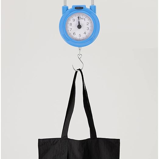 DOITOOL Portable Travel Suitcase Scale with Hook High-Precision Mechanical Spring Hanging Luggage Weight Scale for Home and Travel Use