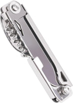 Portable 5-in-1 Camping Utensils - Detachable Travel Utensils Flatware Set - Compact Camping Multitool With Spoon, Fork, Knife, Bottle Opener - Great for Outdoor Adventures (Stainless Steel)