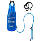 Gravity Fed Water Filtration System with Adjustable Tree Strap, 1.5 Gal Large Gravity Bag with Filter Straw, Water Purifier Survival for Travel, Backpacking, and Emergency Preparedness (6L)