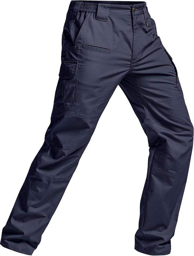 CQR Men's Tactical Pants, Water Resistant Ripstop Cargo Pants, Lightweight EDC Work Hiking Pants, Outdoor Apparel